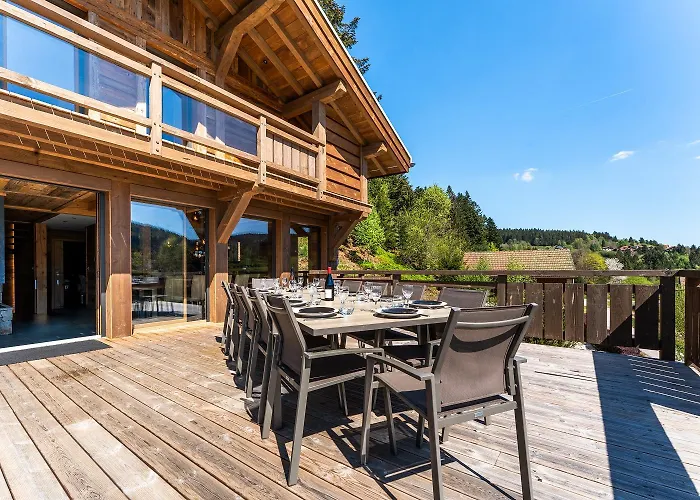 Aconit, Terrasse Panoramique Avec Jacuzzi Et Sauna Horská chata