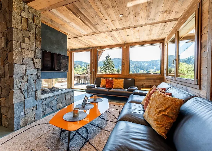 Aconit, Terrasse Panoramique Avec Jacuzzi Et Sauna Horská chata